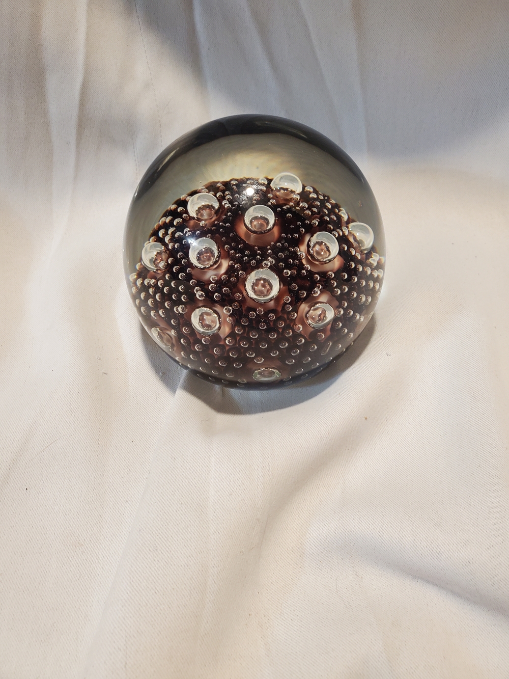 Mid-Century Frattelli Toso MuranoPaperweight - 4.5" Large Purple Magnum...